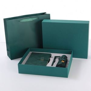 Customizable Diary Pen Gift Set Business Gift Office Stationery Pu Leather Hardcover <b>Journal</b> Notebook With Umbrella and Pen Set - Product Image 6