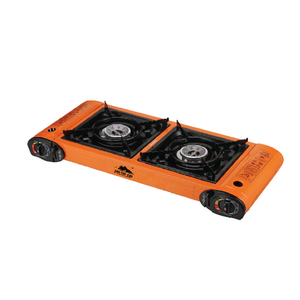 Fornello a Gas Portatile Hoppy Home a 2 Fuochi per Campeggio all'Aperto, Facile da Usare, Sicuro, Personalizzabile, Ecologico, in Ferro, Certificato CE, Modello Pyramid Hilltop - Product Image 6