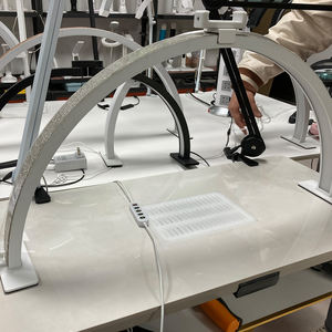 22 pulgadas 30 pulgadas logotipo gratis Luna belleza arte lámpara arco Luna lámpara de mesa con teléfono celular media luna escritorio lámpara de uñas - Product Image 5