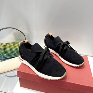 Venta al por Mayor de Fábrica: Mocasines Tejidos de Gran Tamaño para las Cuatro Estaciones, Estilo Calcetín, para Hombre y Mujer, Zapatos Casuales Cómodos de Tacón Plano para Caminar - Product Image 3