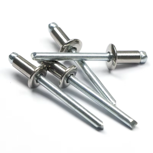 Rivets aveugles en acier inoxydable de haute qualité, fabriqués en usine, rivets à tête ouverte pour reliure de livres, finition brillante, norme ISO. - Product Image 1