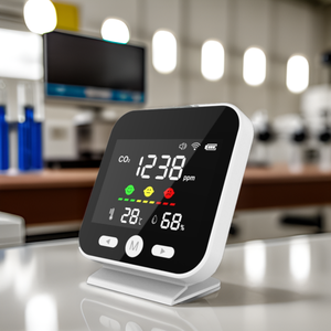 <span class=keywords><strong>4</strong></span> in 1 otomatik olarak kızılötesi <span class=keywords><strong>CO2</strong></span> dedektörü kalibre NDIR sensör tipi monitörler kapalı nem ve hava kalitesi ile WIFI APP - Product Image 5