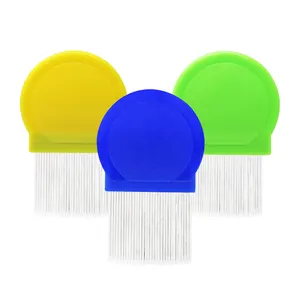 Free Sample Lice Comb For Pet With Stainless Steel Rounded End No Hurt Pet Skin Factory Supply