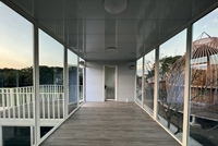 Maison préfabriquée en conteneur de 20 pieds, style moderne et luxueux, type Apple Cabin, pour hôtel, avec chambre et salle de bain
