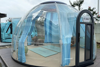 Maison moderne détachable en polycarbonate transparent Igloo Dome House pour tentes d'exposition en plein air Hôtels Salle de bain en aluminium Cuisine