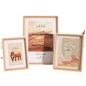 High Quality MDF Wooden Modern Eco-friendly Decorative Letterpress Printed Wall <b>Mount</b> <b>Photo</b> <b>Frames</b> <b>for</b> Girls Multiple Sizes - Product Image 1