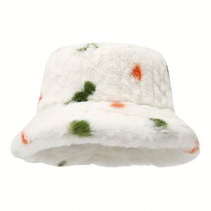 Japanese Style Artistic Fresh Style Fashion Plush Warm Bucket <b>Hat</b> Korean Style Autumn Winter Outdoor Bucket <b>Hat</b> - Product Image 5
