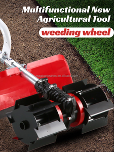 Vente flash : <span class=keywords><strong>Tondeuse</strong></span> à gazon manuelle à essence puissante 4 temps pour la coupe des mauvaises herbes, le jardin, le verger, le labourage du sol - Product Image 4