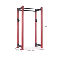 Jaulas de capacidad de 1500LB, sentadillas, levantamiento de pesas, entrenamiento de levantamiento de pesas, estante de alimentación comercial de acero calibre 11 de 3x3"