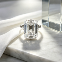 DiamondX Luxus 20 Karat Labor-Gezüchteter Diamantring Massives 18K Gold Brautschmuck