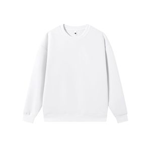 2025 nuevo 360GSM Sudadera de felpa francesa 100% algodón cuello redondo liso en blanco sudadera para hombres - Product Image 3