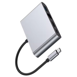 4K 60Hz Gigabit <span class=keywords><strong>Ethernet</strong></span> Adapter Docking Station loại C cho <span class=keywords><strong>USB</strong></span> 3.0 PD <span class=keywords><strong>USB</strong></span>-C 4 1 MacBook điện thoại di động TV máy chiếu kim loại Chứng Khoán - Product Image 4