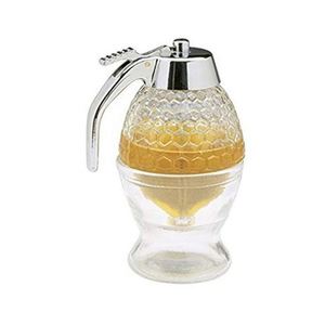 Hot Sale Online New Kitchen Tool-ABS Transparent Honey Dispenser 200ML Non Drip Glass Baking Syrup Jam Food Storage <b>Container</b> - Product Image 1