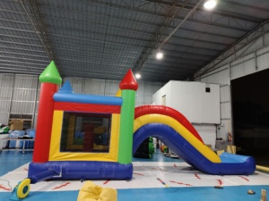 Castillo inflable duradero de alquiler con tobogán acuático combinado de fábrica, gran oferta con precio competitivo, juguete para niños para interiores y exteriores - Product Image 2