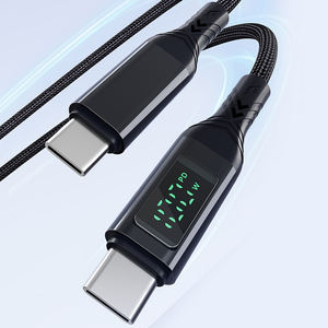 Cable de Datos USB Tipo C de Alta Calidad para Teléfono Móvil, con Pantalla LED Popular, Carga Rápida de 120W, 1M 2M, para Xiaomi - Product Image 1