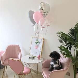 Meubles <span class=keywords><strong>de</strong></span> salon chaise <span class=keywords><strong>de</strong></span> bureau chaise en <span class=keywords><strong>velours</strong></span> <span class=keywords><strong>bleu</strong></span> chaise <span class=keywords><strong>de</strong></span> salle à manger avec <span class=keywords><strong>table</strong></span> - Product Image 6