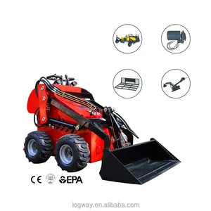 Free Shipping Mini Skid Steer Loader With Attachments Tracked Skid Steer With Factory Price