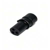 Connecteur automobile ITT 120-8551-001, connecteur annulaire à gaine cylindrique, noir, type trois voies