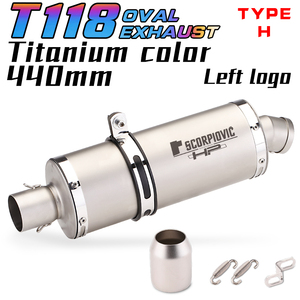 Escape Universal para Motocicleta, Tubo de Escape Modificado de Acero Inoxidable, Silenciador DB Killer para <span class=keywords><strong>CB</strong></span> <span class=keywords><strong>650R</strong></span> NINJA400 R6 R3 GTS300 440mm T118 - Product Image 5