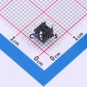 TS09-CBW1EH4.5 Tactile Switch Through hole-4P,4.5x4.5mm Switch Single Pole Single Throw Round Button 1.8N Through Hole - Product Image 2
