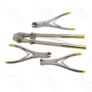 Orthopedic Surgical <b>Pliers</b> <b>Set</b> 4 T/C Pin Wire Cutter Stainless Steel Jaw Manual Power Source Veterinary Special Instruments - Product Image 1