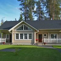 2021 cabane en rondins préfabriquée moderne en bois maison en bois d'un étage