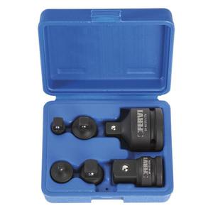 Fervi Impact <b>Socket</b> Wrench <b>Set</b> 1/2 In Metric Chrome Vanadium Steel Industrial Grade Ratcheting <b>Torque</b> 600 Lb Ft - Product Image 1