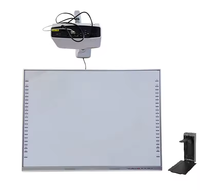 Tableau blanc de projecteur infrarouge interactif pour l'école et le bureau Cadre en aluminium multi-touch 81/82/86/90/96/102/120 pouces