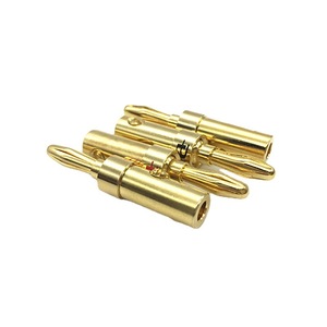 Conector de altavoz chapado en oro de cobre para amplificador, conector tipo banana de 4 mm, conector de cable de altavoz, salida de fábrica - Product Image 3