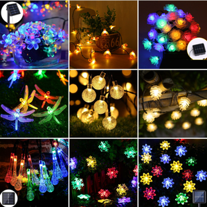 Lumière féérique solaire LED en PVC imperméable pour extérieur, décoration de jardin, lumière à piquet en forme de cerisier, de pêcher, pour Noël, mariage, fête - Product Image 2