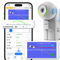 Robot de ping-pong automatique portable blanc AI Pusun DoraMini Pro multifonctionnel pour table