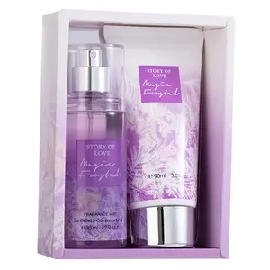 Story of love 88ml perfume e loção corporal 90ml kit caixa de loção corporal e conjunto de caixa de perfume