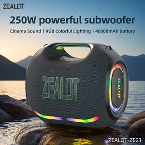 Zealot Ze21 250W Loa Di Động IPX7 Ngoài Trời Không Thấm Nước Loa Bên Loa Siêu Trầm Exlarge Tất Cả Các Vòng Bass RGB/TWS/TF/AUX/EQ - Product Image 2