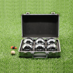 Juego <span class=keywords><strong>de</strong></span> 6 Bolas <span class=keywords><strong>de</strong></span> <span class=keywords><strong>Petanca</strong></span> Deportivas y <span class=keywords><strong>de</strong></span> Entretenimiento en Aleación, Presentadas en Estuche <span class=keywords><strong>de</strong></span> Aluminio - Product Image 1