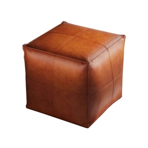 Bolsa de Almacenamiento Cuadrada de Cuero, Impermeable, Taburete Extensible para Cambiar Zapatos, para Sala de Estar, Ventana, Asiento, Pier, Estilo Antiguo - Product Image 4