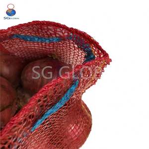 Vente en gros <span class=keywords><strong>Petit</strong></span> sac à cordon en maille Sac PP Leno Mesh 5kg 10kg Emballage d'oignons pour fruits et légumes Chine - Product Image 6