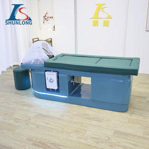 Nuovo <span class=keywords><strong>Design</strong></span> colorato telaio in fibra di vetro durevole moxibustione salute letto Thai <span class=keywords><strong>Spa</strong></span> giapponese Shampoo letto con pediluvio per salone - Product Image 4