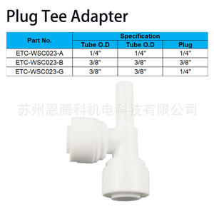 Conector en T para Filtro de Agua, Conexión Rápida de 1/4 Pulgadas, Blanco, Grado Alimenticio PPE, para Purificadores Domésticos - Product Image 5