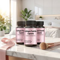 Capsules de collagène de marque privée, collagène marin, peptides de collagène, complément nutritionnel pour les femmes de bureau
