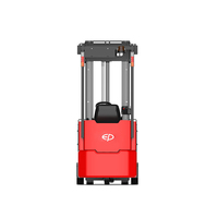 Chariot élévateur électrique à 3 roues, capacité de 1000 kg à 1500 kg, châssis compact, utilisation en espace restreint, chariot élévateur pour mezzanine