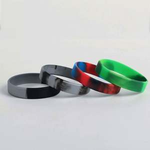 Custom Silicone <b>Rubber</b> Bracelets Color Pattern Wristbands for Men Women Teens & Kids Blank Silicone <b>Bands</b> for Events Parties - Product Image 4