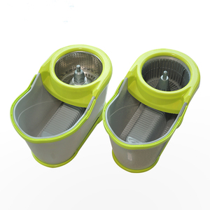 Ensemble serpillière plate et <span class=keywords><strong>seau</strong></span>, nouveau design, Magic Spin 360, rotation à double entraînement, nettoyage des sols en acier, essorage automatique, microfibre mains libres - Product Image 5