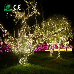 10M 100 LED Vòng Hoa Cây Giáng Sinh Cổ Tích Ánh Sáng Không Thấm Nước Nhà Vườn Đảng Ngoài Trời Trang Trí Kỳ Nghỉ Lễ Hội Đèn Lồng Chuỗi - Product Image 6