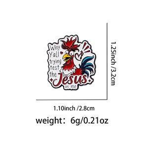 Broches et épingles en métal en gros, motifs de dessins animés, citations, animaux mignons, planètes, lettres anglaises créatives, pour accessoires vestimentaires - Product Image 6