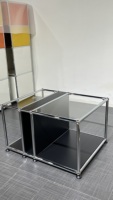 Commode modulaire en acier inoxydable, table de chevet pour chambre à coucher, buffet pour salle à manger, meuble TV pour salon