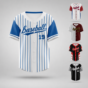 Maillot de baseball vert personnalisé pour hommes, manches courtes, boutonné, coupe ample, uniforme d'équipe, vente en gros avec logo, nom, numéro et motif - Product Image 1
