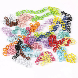 Cadena de Colores de 50mm con Acabado en Pintura al Horno, Ajustable para Fabricación de Pulseras, Componente para Joyería - Product Image 2