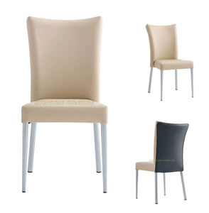 Meubles de restaurant en cuir de luxe Offres Spéciales modernes chaises de salle à manger empilables en fer métallique pour la maison hôtel restaurants vente en gros - Product Image 1