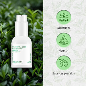 カスタマイズされた緑茶シードセラムポアミニマイザーヒアルロン酸フェイシャルポア収縮抗にきびブライトニング美白フェイスセラム - Product Image 4