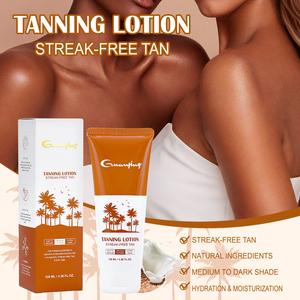Loción Bronceadora Natural Personalizada con Aloe Vera y Aceite de Coco, Tono Medio a Oscuro, Luminosa para el Cuerpo, Loción Bronceadora para Piel Negra de Fábrica - Product Image 2